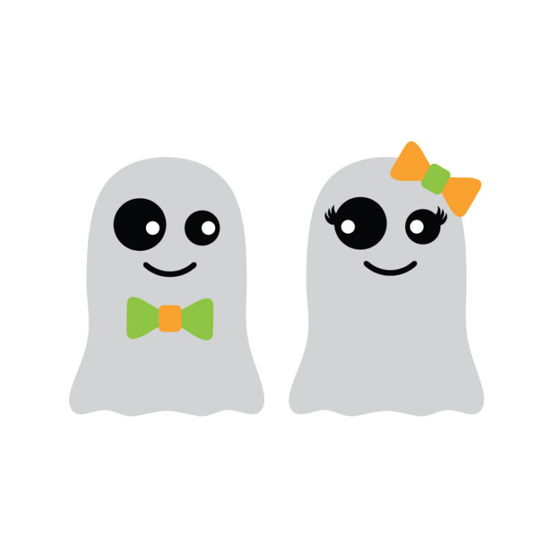 Boy and Girl Ghosts