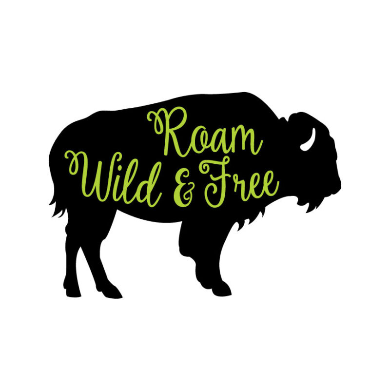 Roam Wild And Free Buffalo