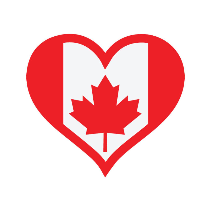 Canada Flag Heart