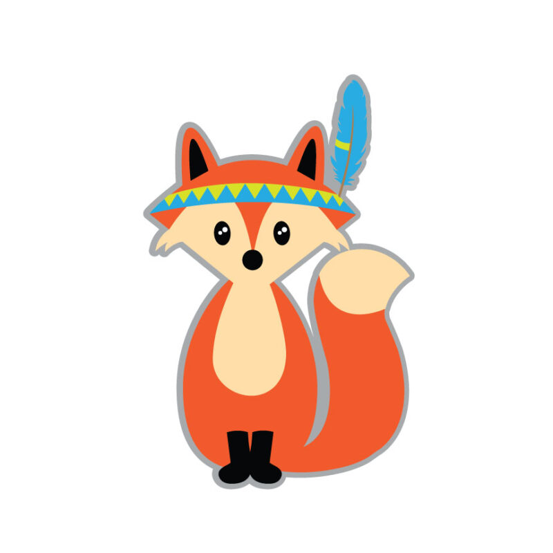 Fox with Headband