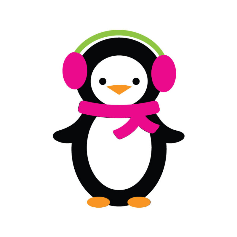 Penguin with Ear Muffs