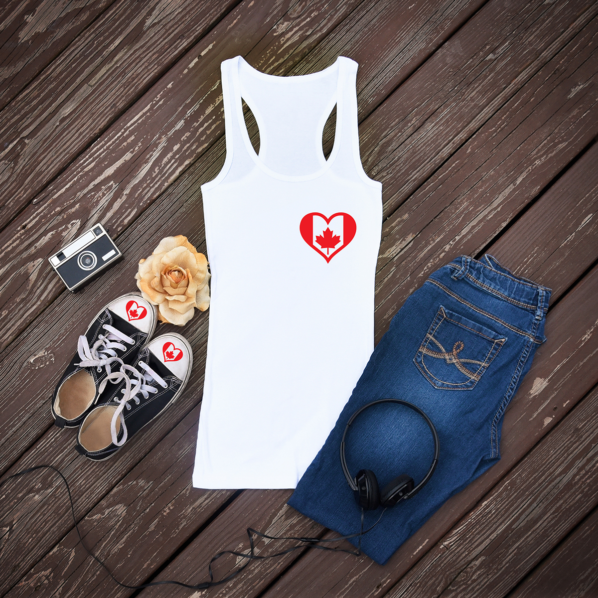 Canada Flag Heart - Image 2