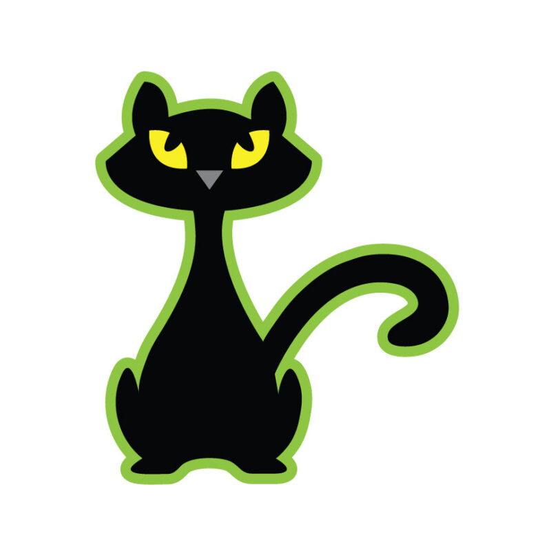 Black Cat Halloween SVG