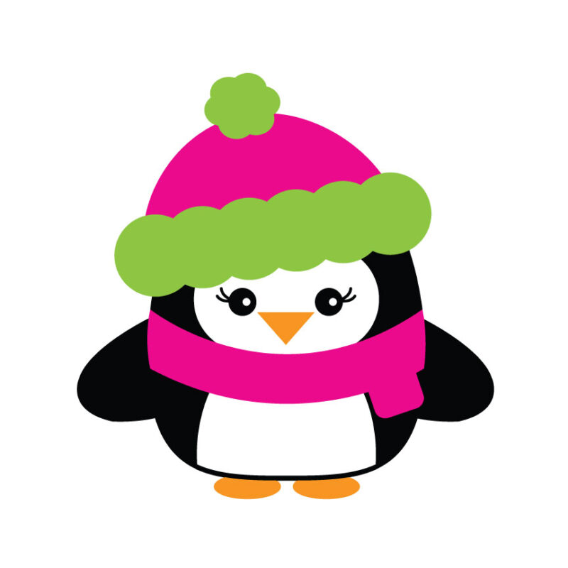 Cute Girl Penguin SVG