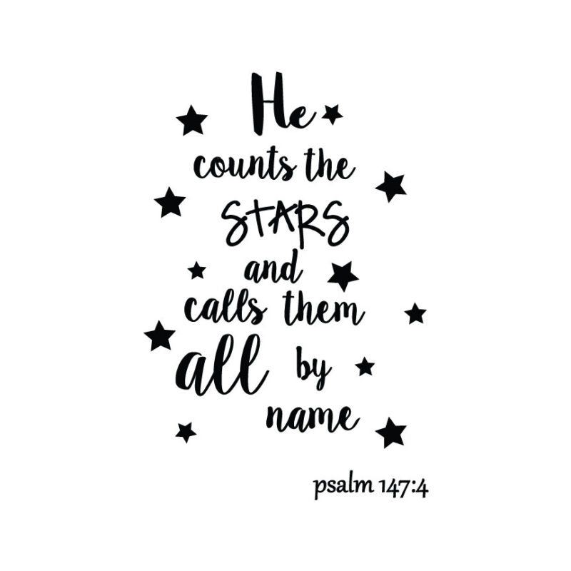 He Counts The Stars - Psalm 147:4