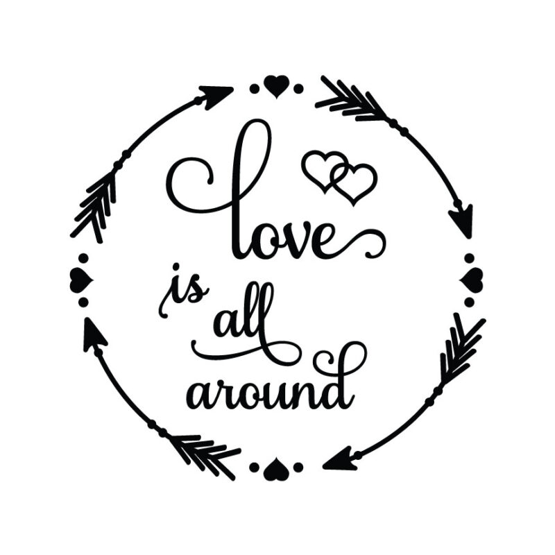 Love Is All Around SVG
