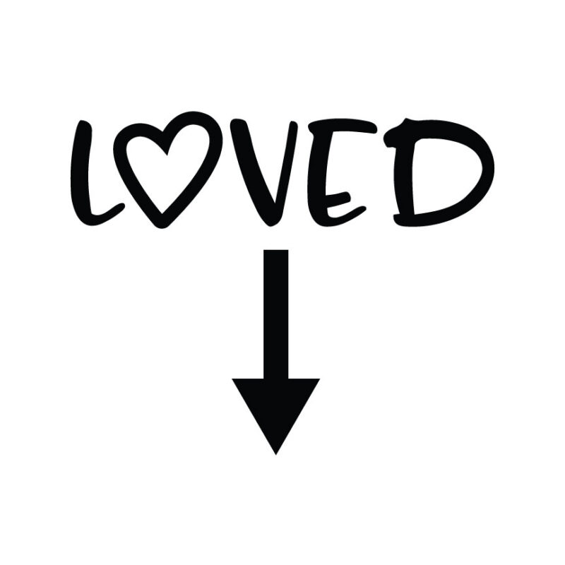 Loved Baby Bump SVG