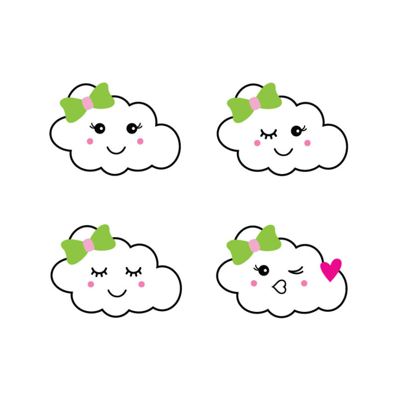 Smiley Clouds SVG