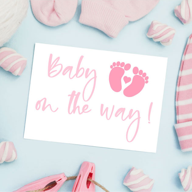Baby On The Way SVG - Girl - Image 2
