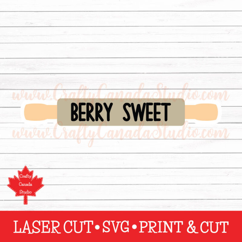 Berry Sweet Rolling Pin SVG